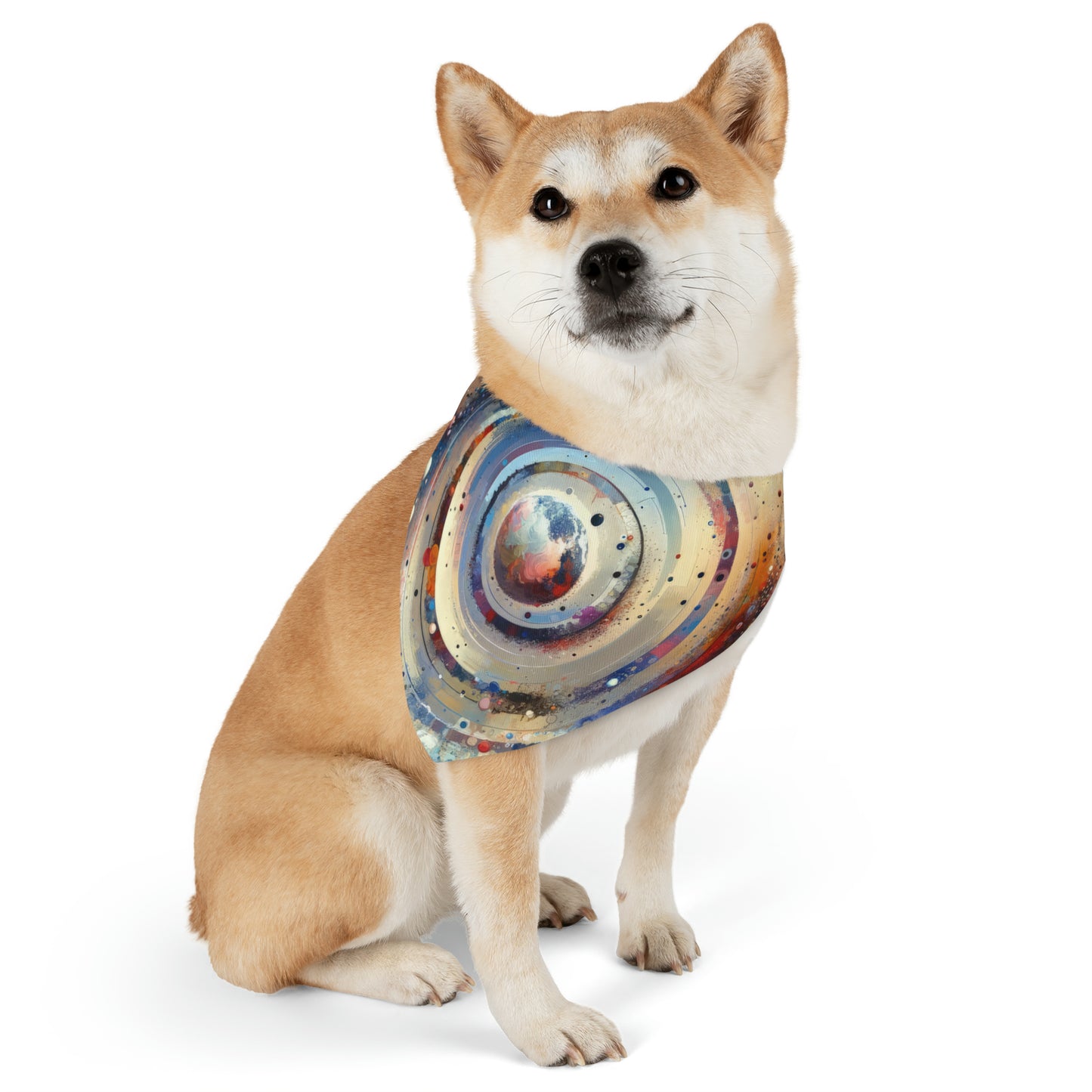 Conscious Rings Tachism Pet Bandana Collar
