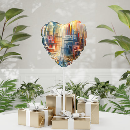Urban Flow Interconnectedness Balloon (Round and Heart-shaped), 11"