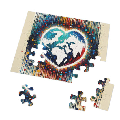 Heartbeats Synchronizing Peace Jigsaw Puzzle (30, 110, 252, 500,1000-Piece)