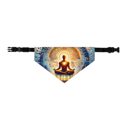 Meditative Technological Fusion Pet Bandana Collar