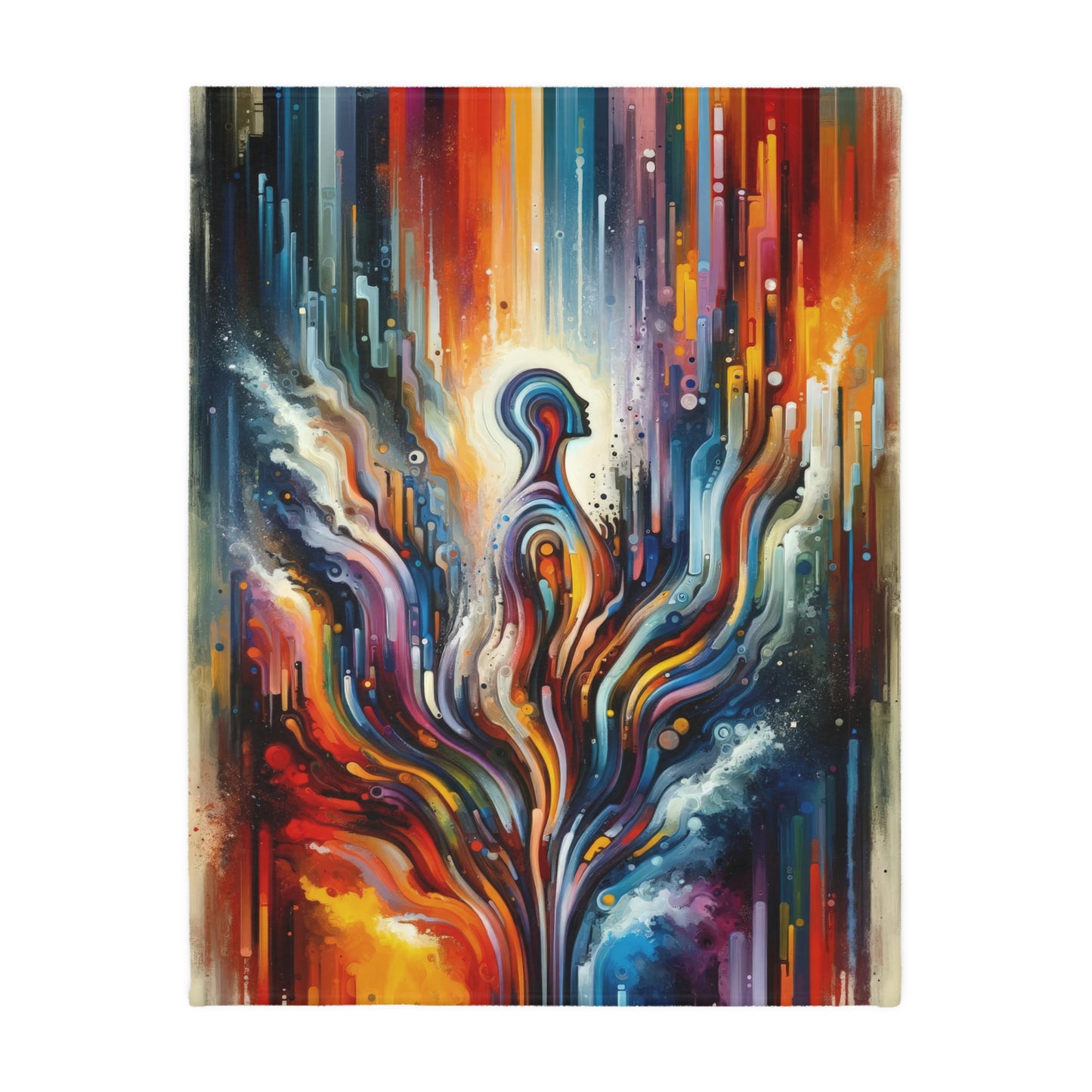 Threshold Collective Consciousness Velveteen Microfiber Blanket (Two-sided print)