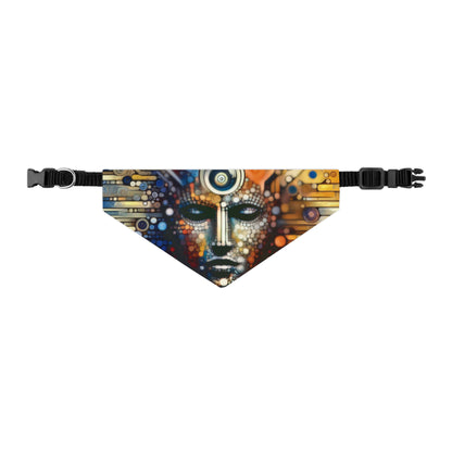 Digital Rhythm Tapestry Pet Bandana Collar