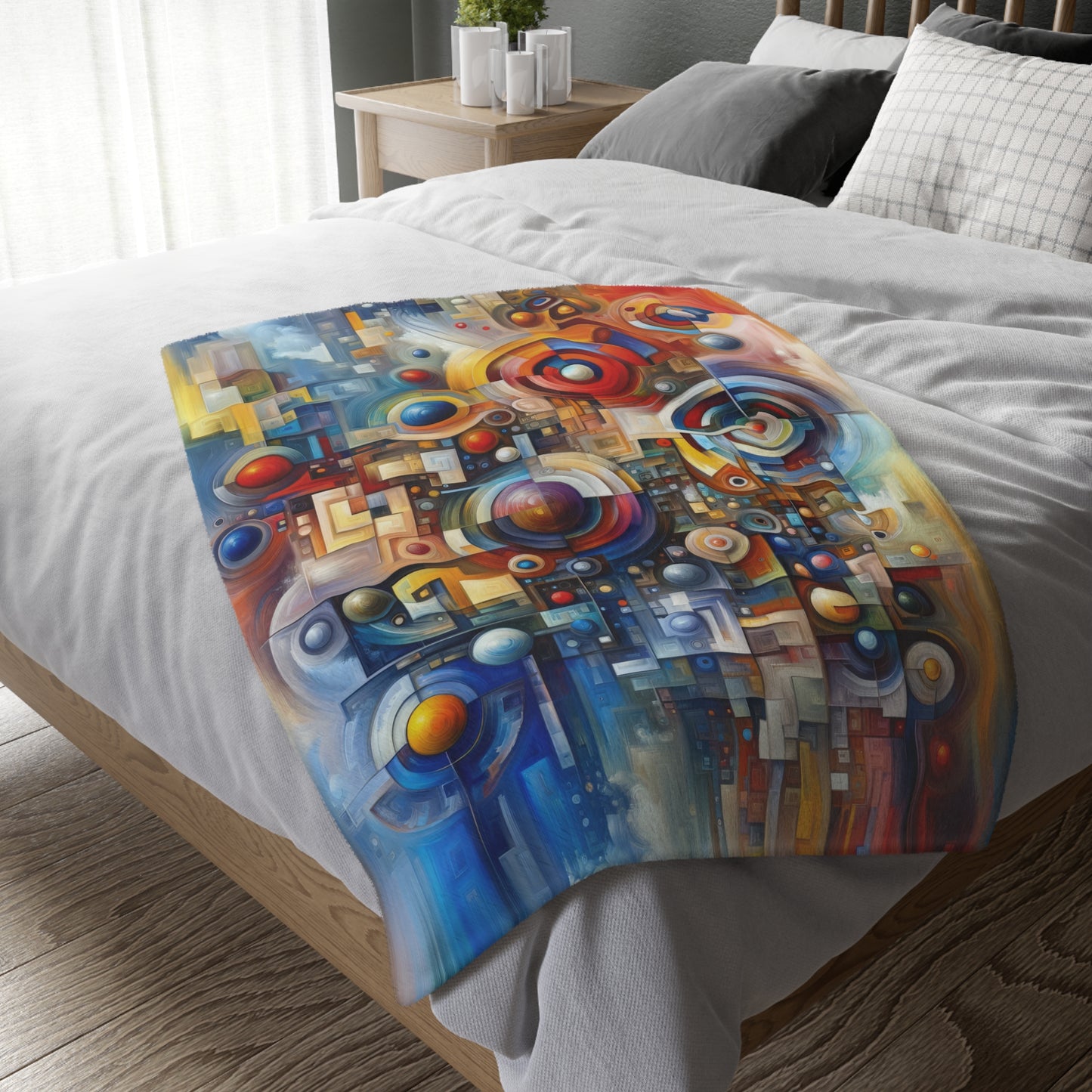 Coexistence Harmony Code Velveteen Microfiber Blanket (Two-sided print)