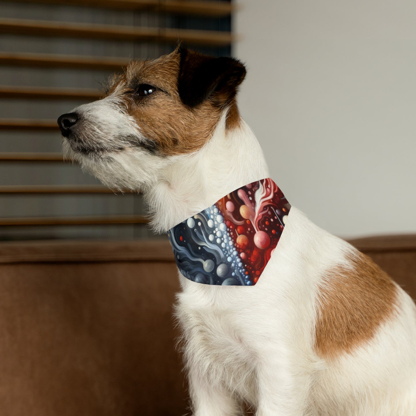 Symbiotic Exchange Abstract Pet Bandana Collar