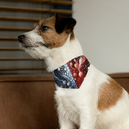 Symbiotic Exchange Abstract Pet Bandana Collar
