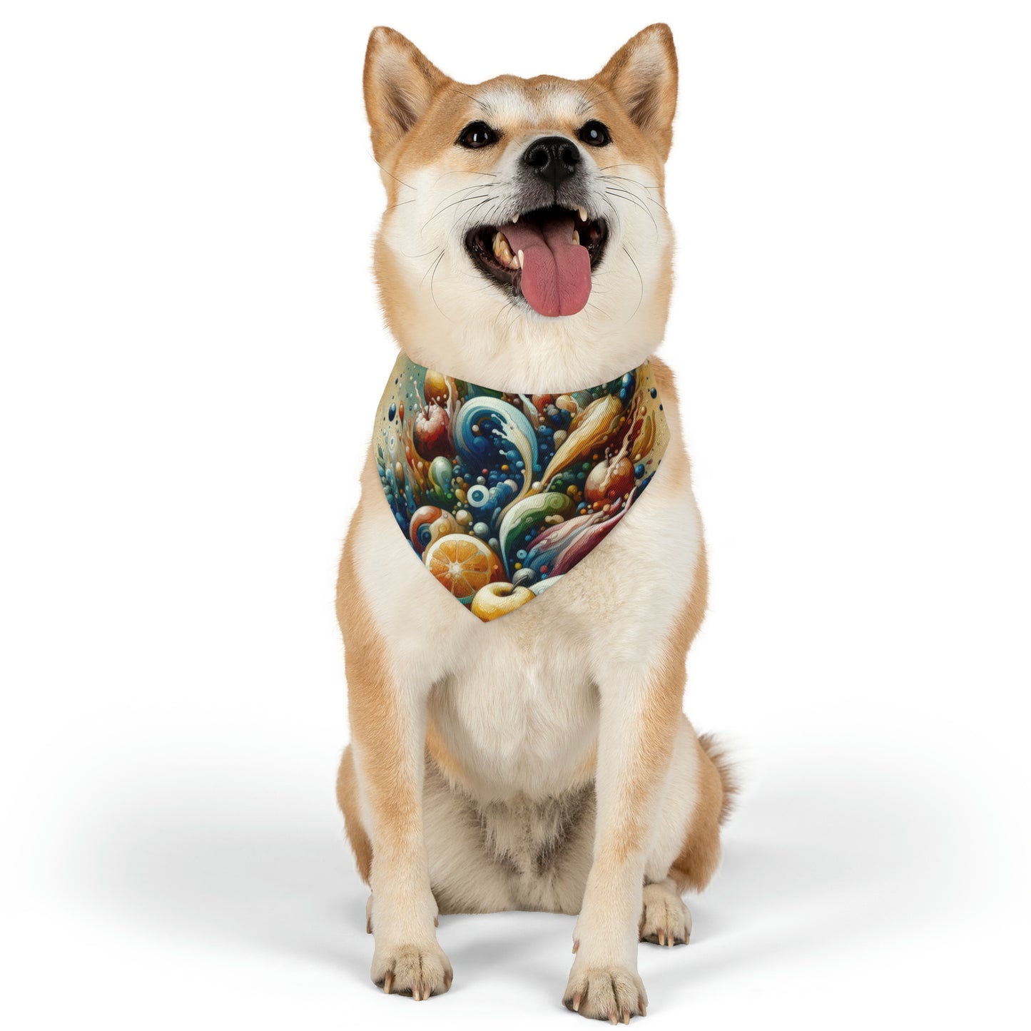 Nourishing Tachism Symphony Pet Bandana Collar