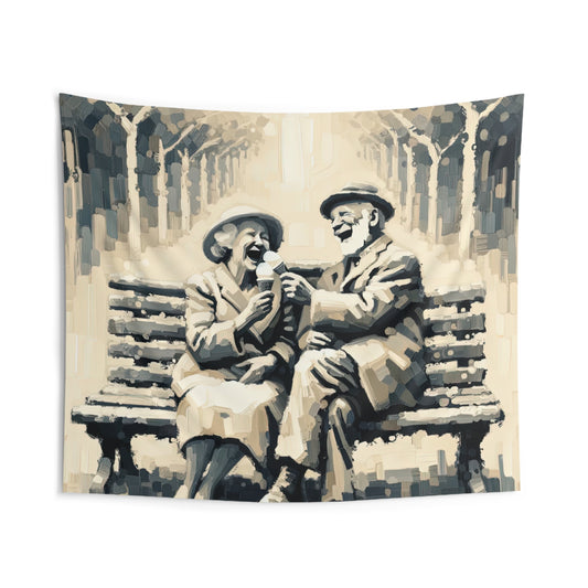 Joyful Companionship Serenity Indoor Wall Tapestries