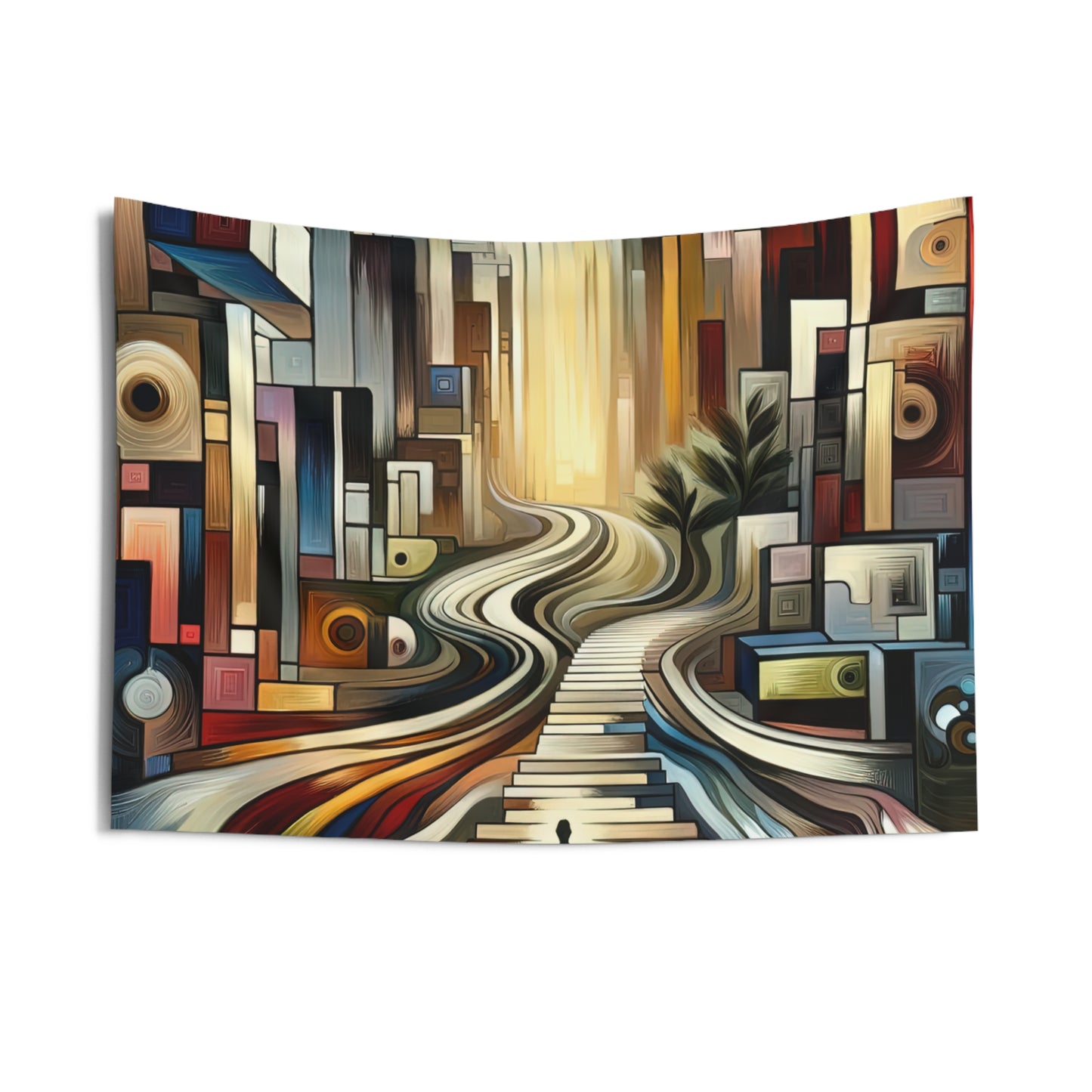 Relatable Journey Abstraction Indoor Wall Tapestries