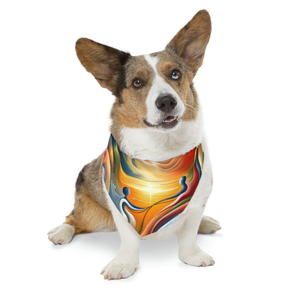 Empathetic Lifeline Abstract Pet Bandana Collar