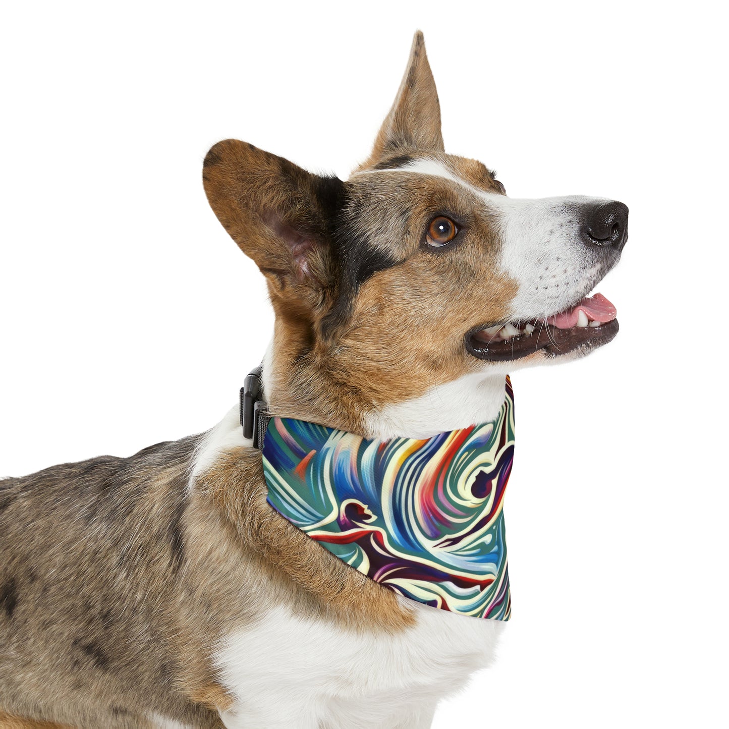 Choreographic Mindful Tachism Pet Bandana Collar