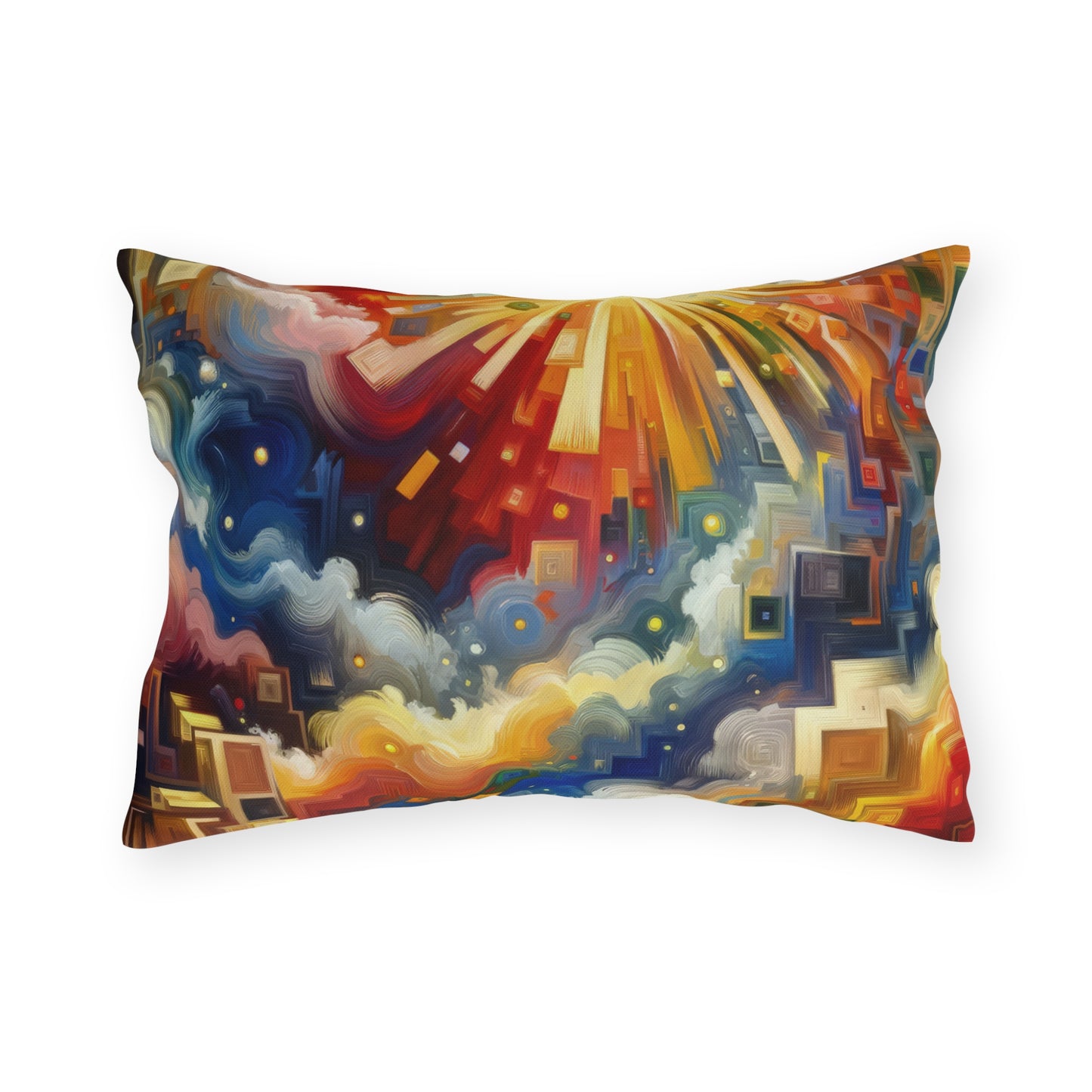 Abundant Resources Burst Outdoor Pillows