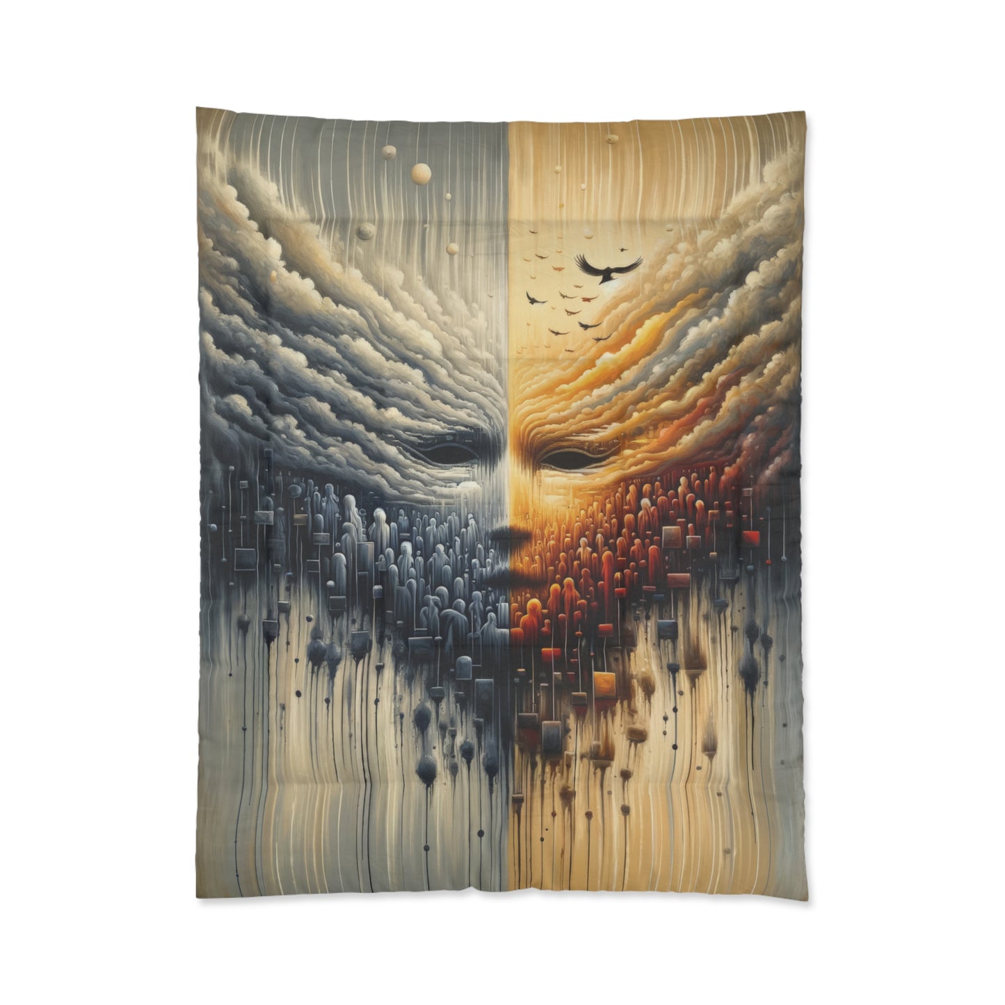Subdued Revolutionary Currents Comforter