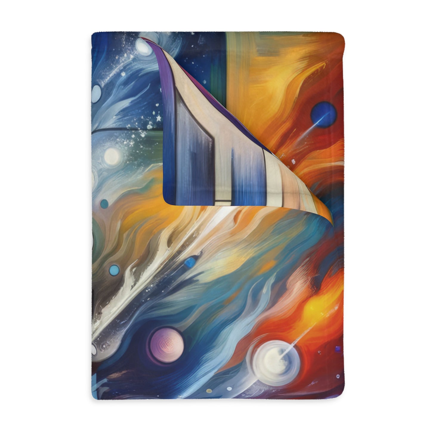 Cosmic Tachism Alchemy Velveteen Microfiber Blanket (Two-sided print)