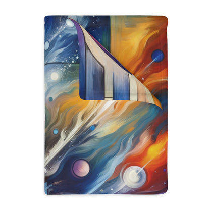 Cosmic Tachism Alchemy Velveteen Microfiber Blanket (Two-sided print)
