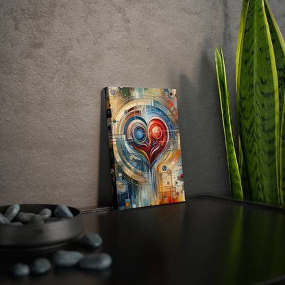 Techno Heart Harmony Canvas Photo Tile