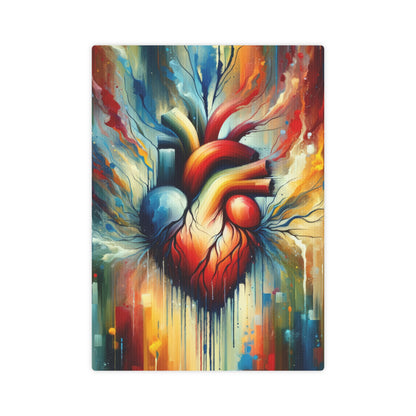 Humanity Heart Unveiled Canvas Photo Tile