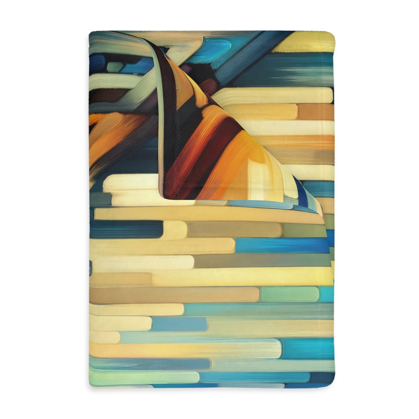 Cobbled Rhythm Heartbeat Velveteen Microfiber Blanket (Two-sided print)