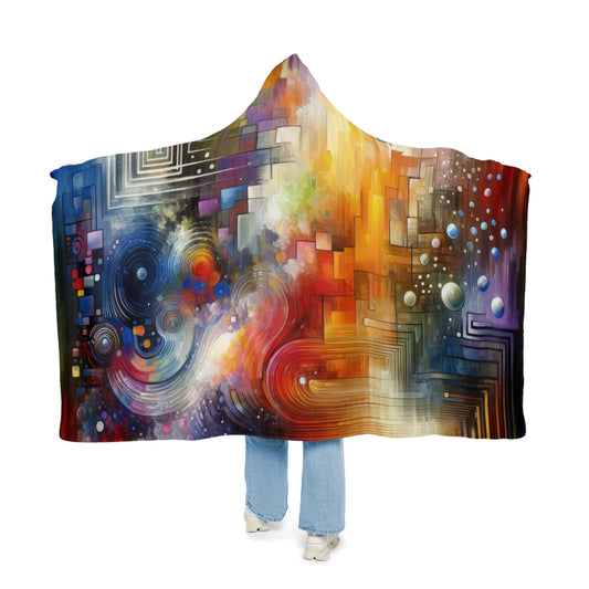 Abstract Technicolor Synthesis Snuggle Blanket