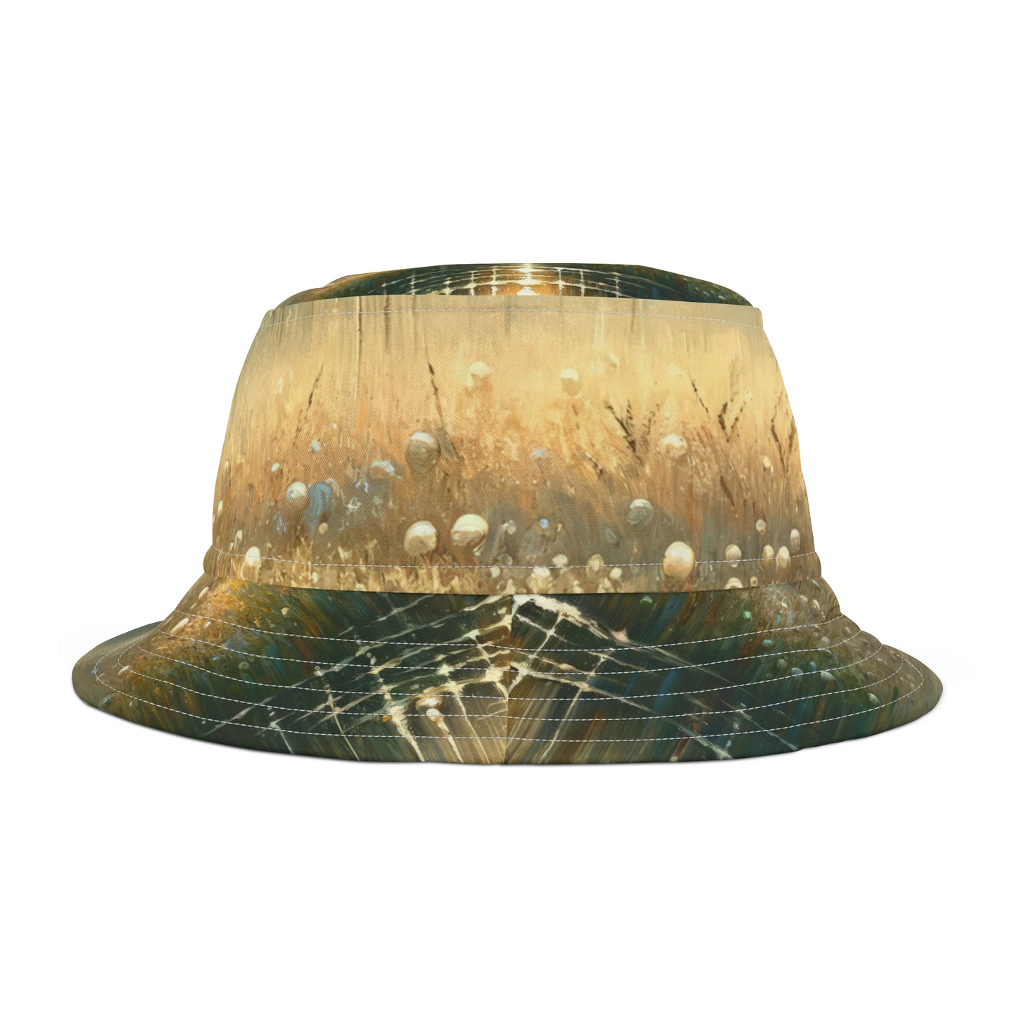 Observant Delicacy Heart Bucket Hat (AOP)