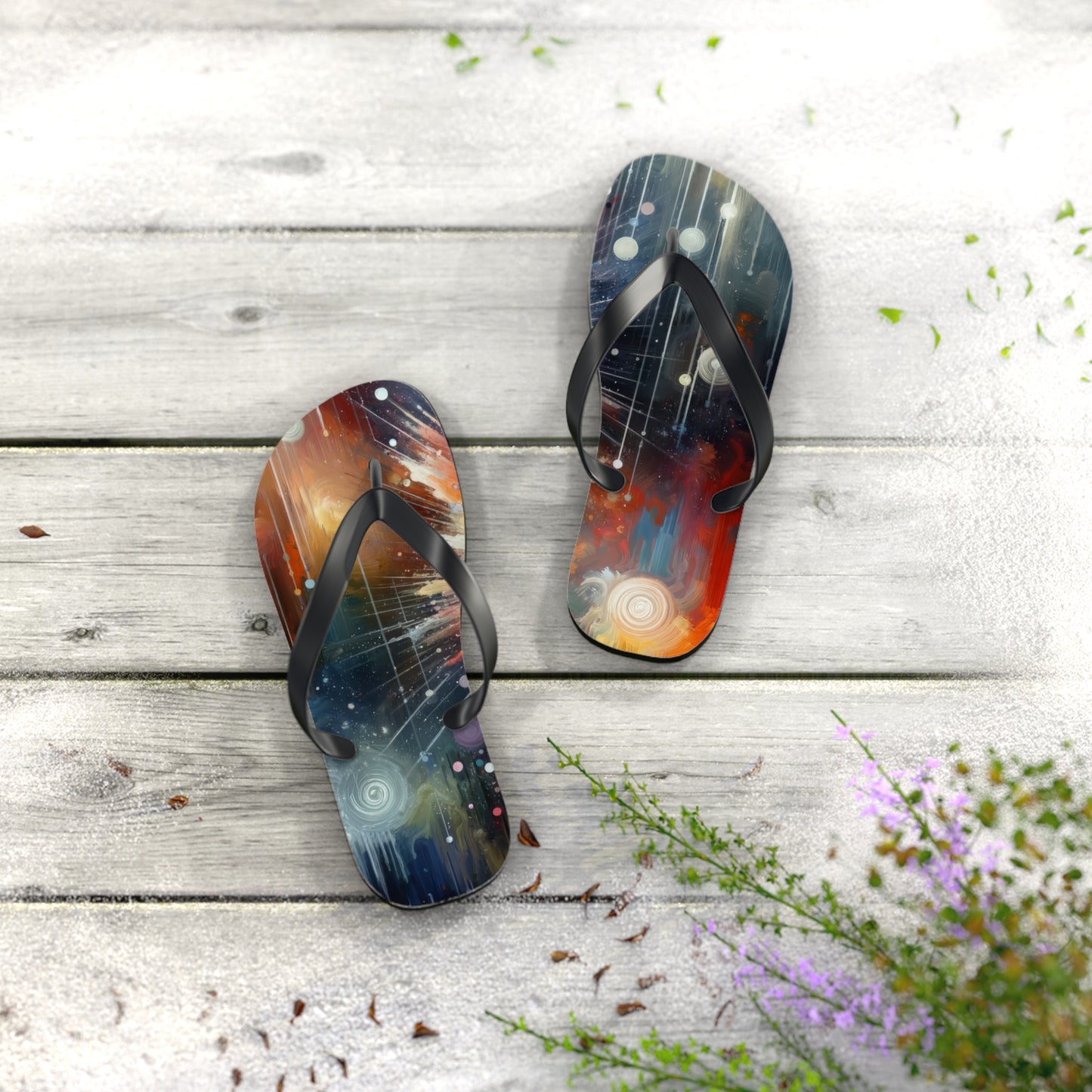 Galactic Mind Clarity Flip Flops