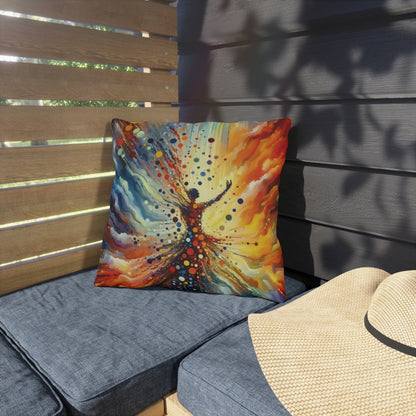 Vibrant Growth Symphony Outdoor Pillows