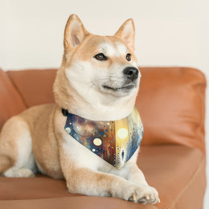 Stillness Transition Abstract Pet Bandana Collar
