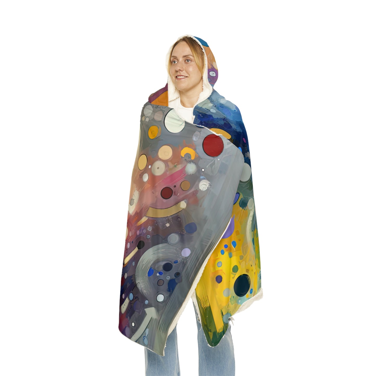 Humorous Unified Tachism Snuggle Blanket