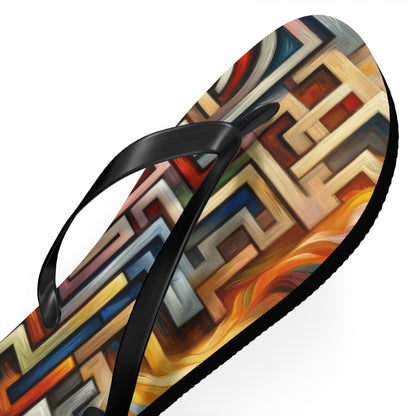 Labyrinthine Love Choices Flip Flops
