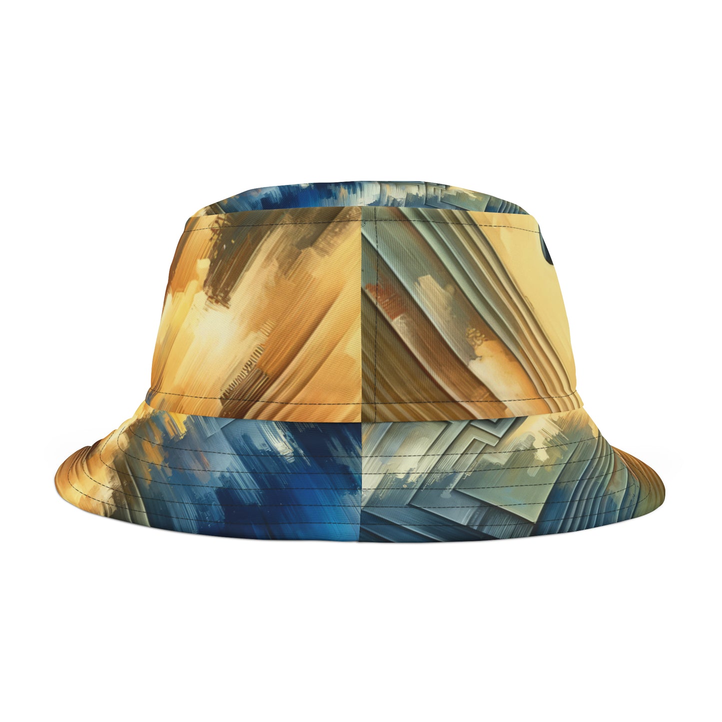 Abstract Geometric Boundaries Bucket Hat (AOP)