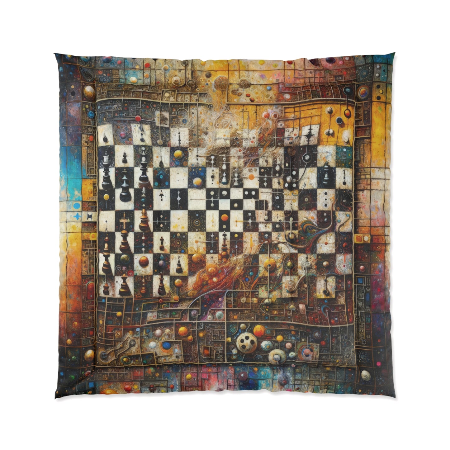 Cosmic Chess Integration Comforter