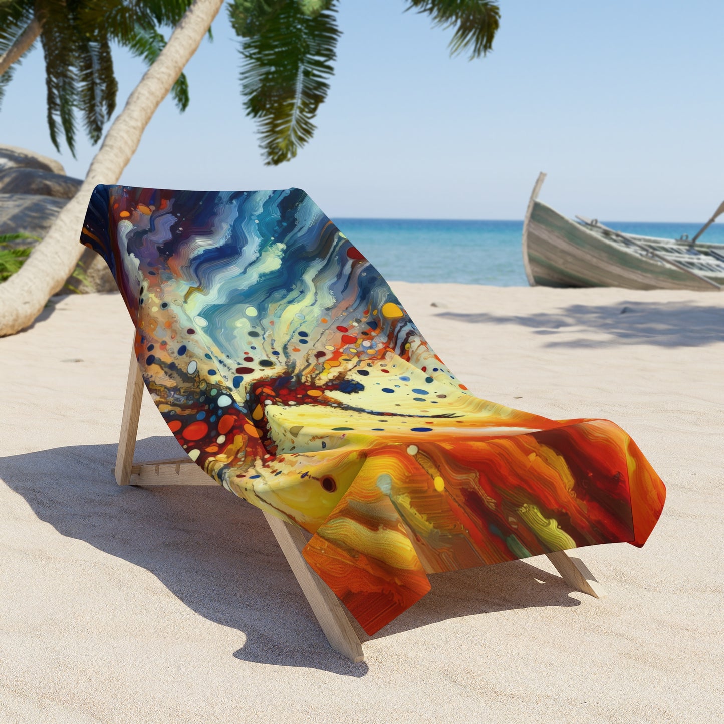 Vibrant Growth Symphony Beach Towel