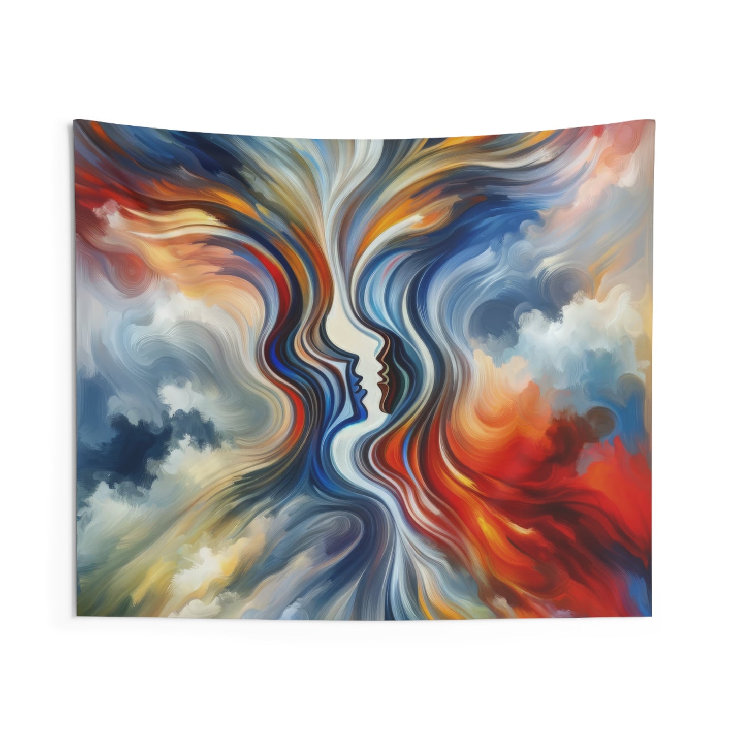 Convergent Abstract Unity Indoor Wall Tapestries