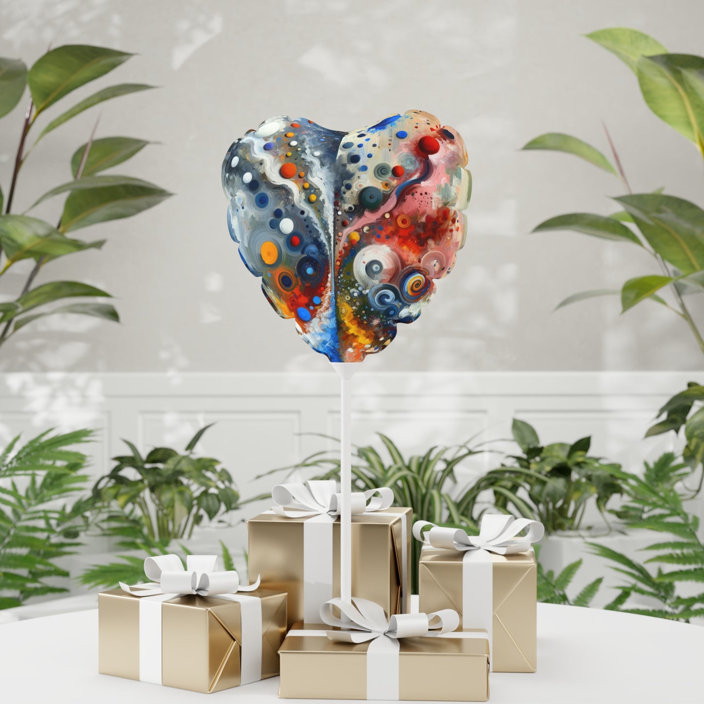 Unity Duality Abstraction Balloon (Round and Heart-shaped), 11"
