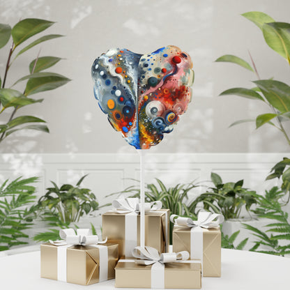 Unity Duality Abstraction Balloon (Round and Heart-shaped), 11"