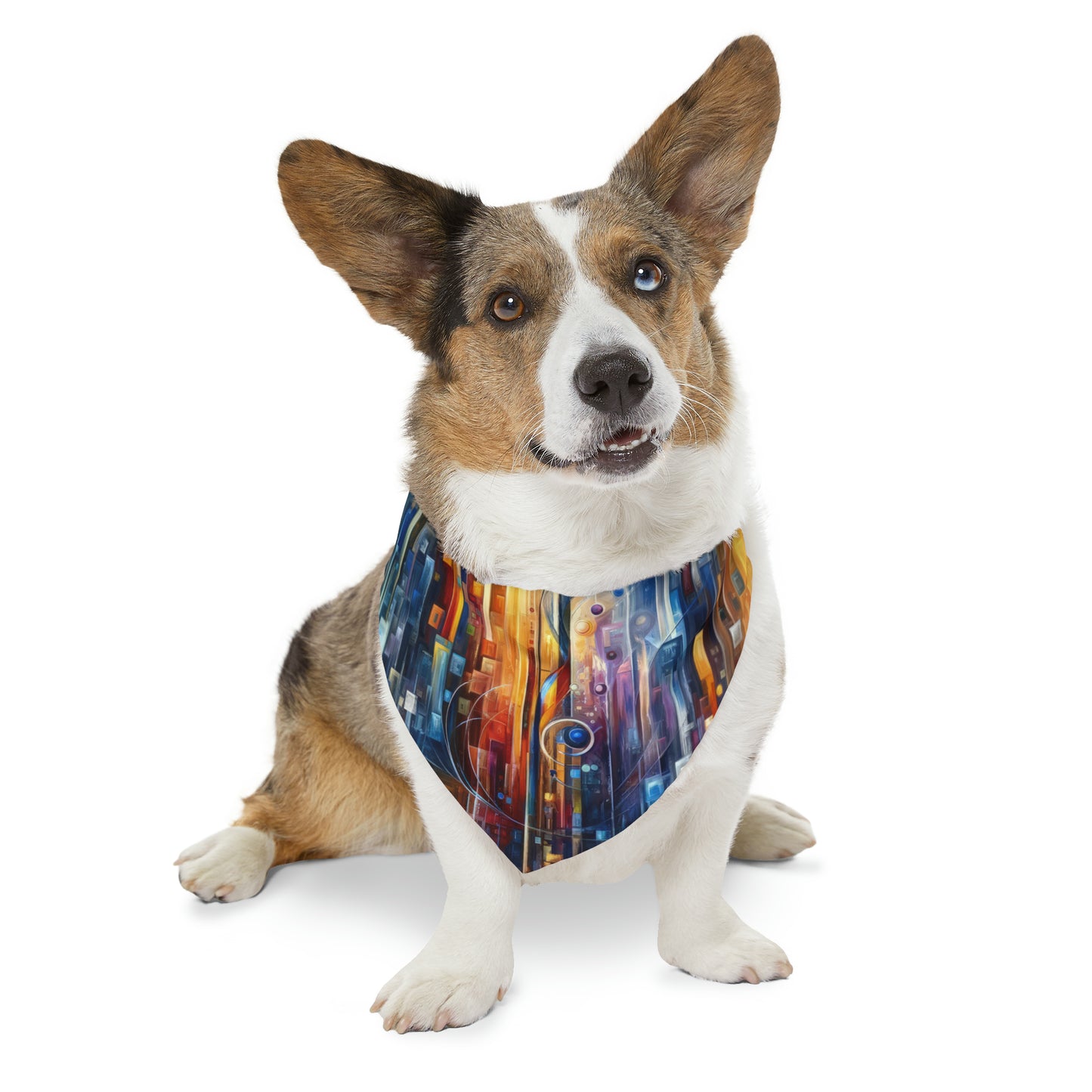 Symphonic Glass Resonance Pet Bandana Collar