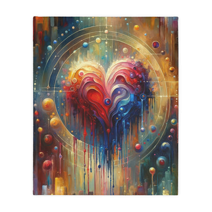Unified Heart Reflections Velveteen Microfiber Blanket (Two-sided print)
