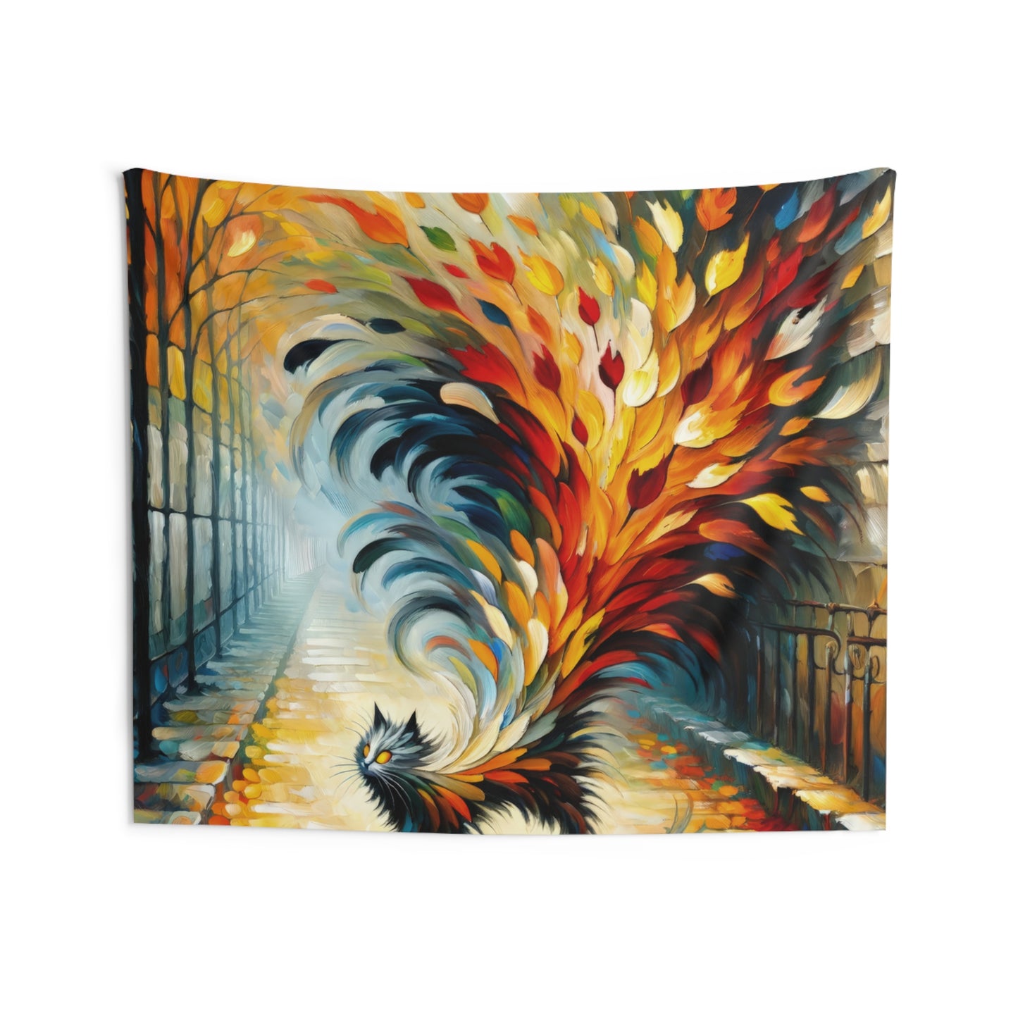 Autumn Whirlwind Escape Indoor Wall Tapestries