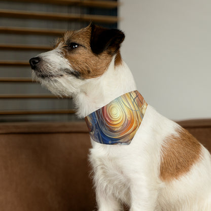 Presence Anchored Tachism Pet Bandana Collar