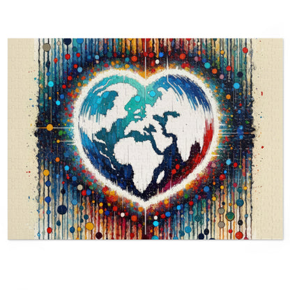 Heartbeats Synchronizing Peace Jigsaw Puzzle (30, 110, 252, 500,1000-Piece)