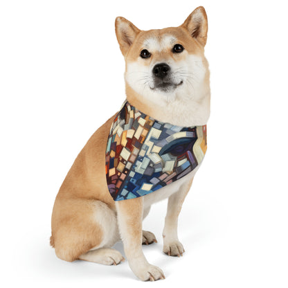 Identity Tachism Intersection Pet Bandana Collar