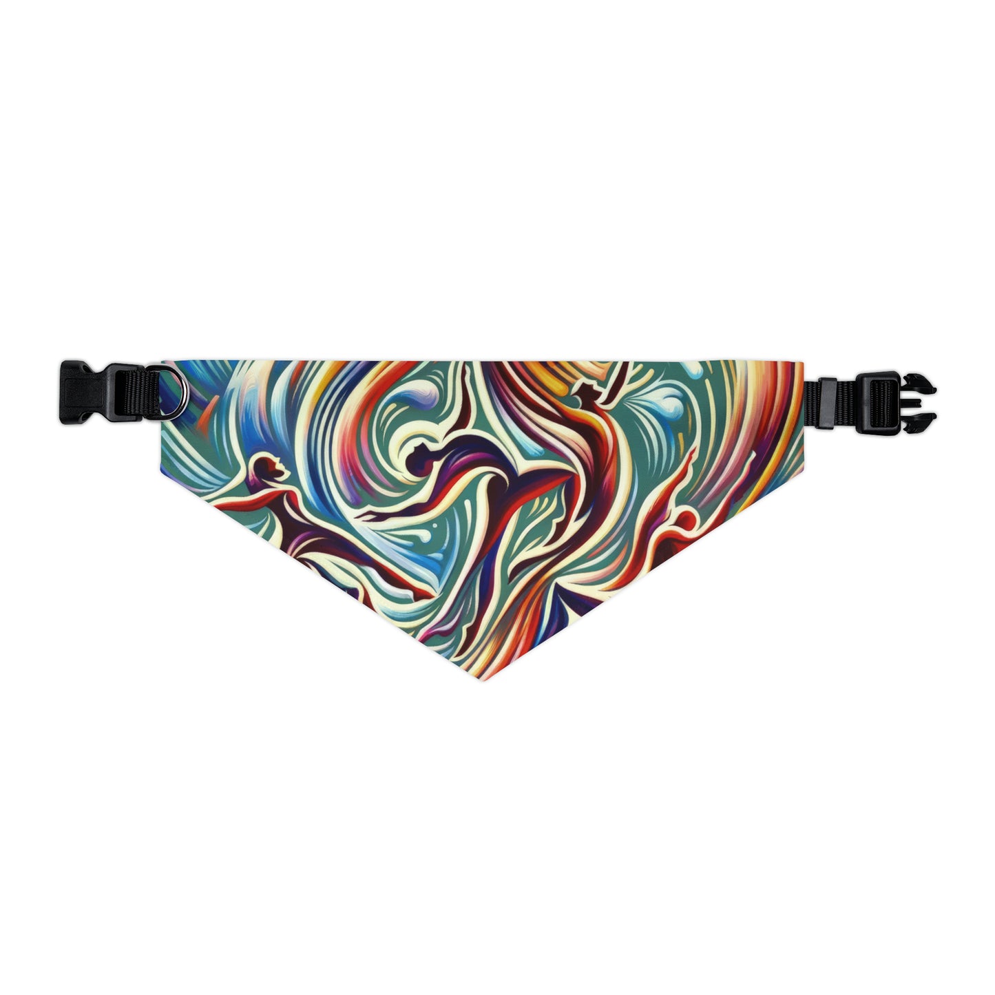 Choreographic Mindful Tachism Pet Bandana Collar