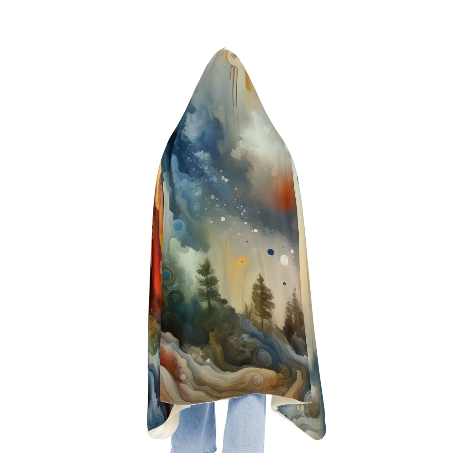 Inner Journey Abstract Snuggle Blanket