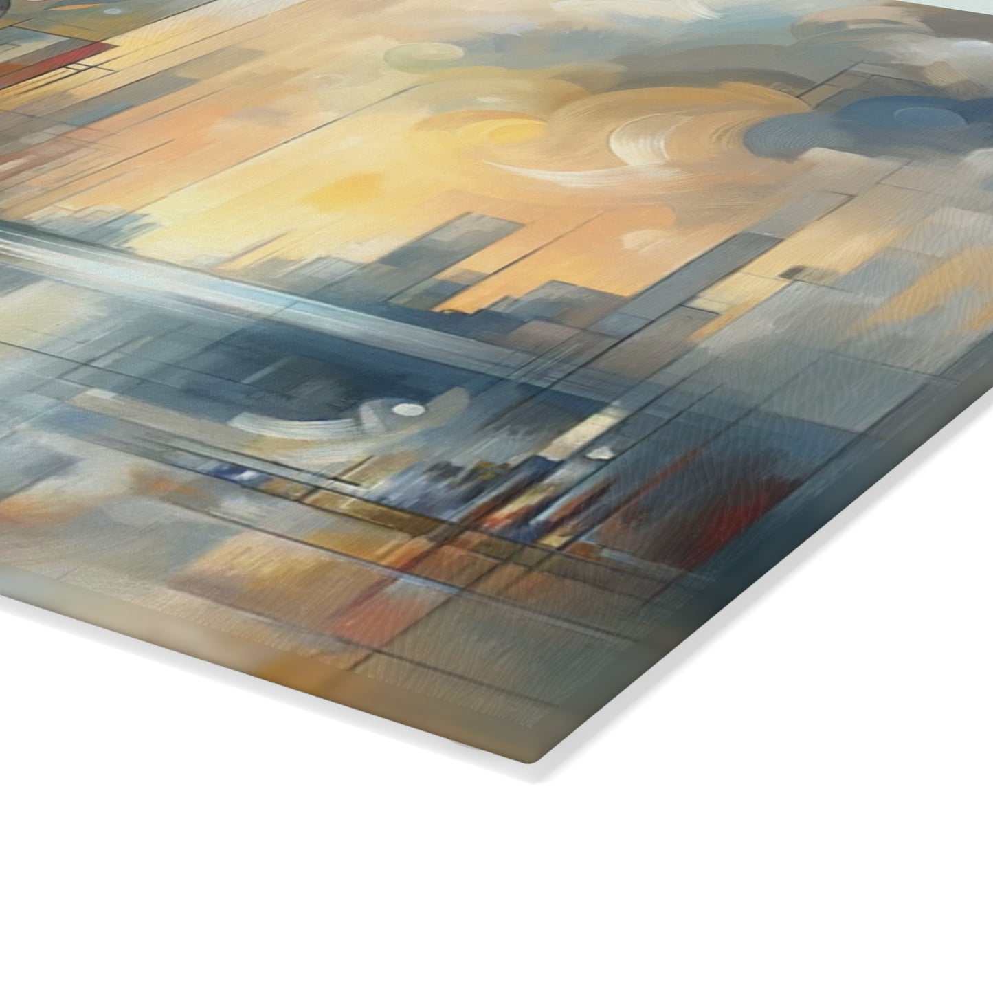 Abstract Buzzing Stillness Glass Cutting Board