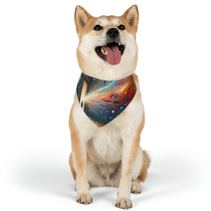 Mirror Wholeness Tachism Pet Bandana Collar