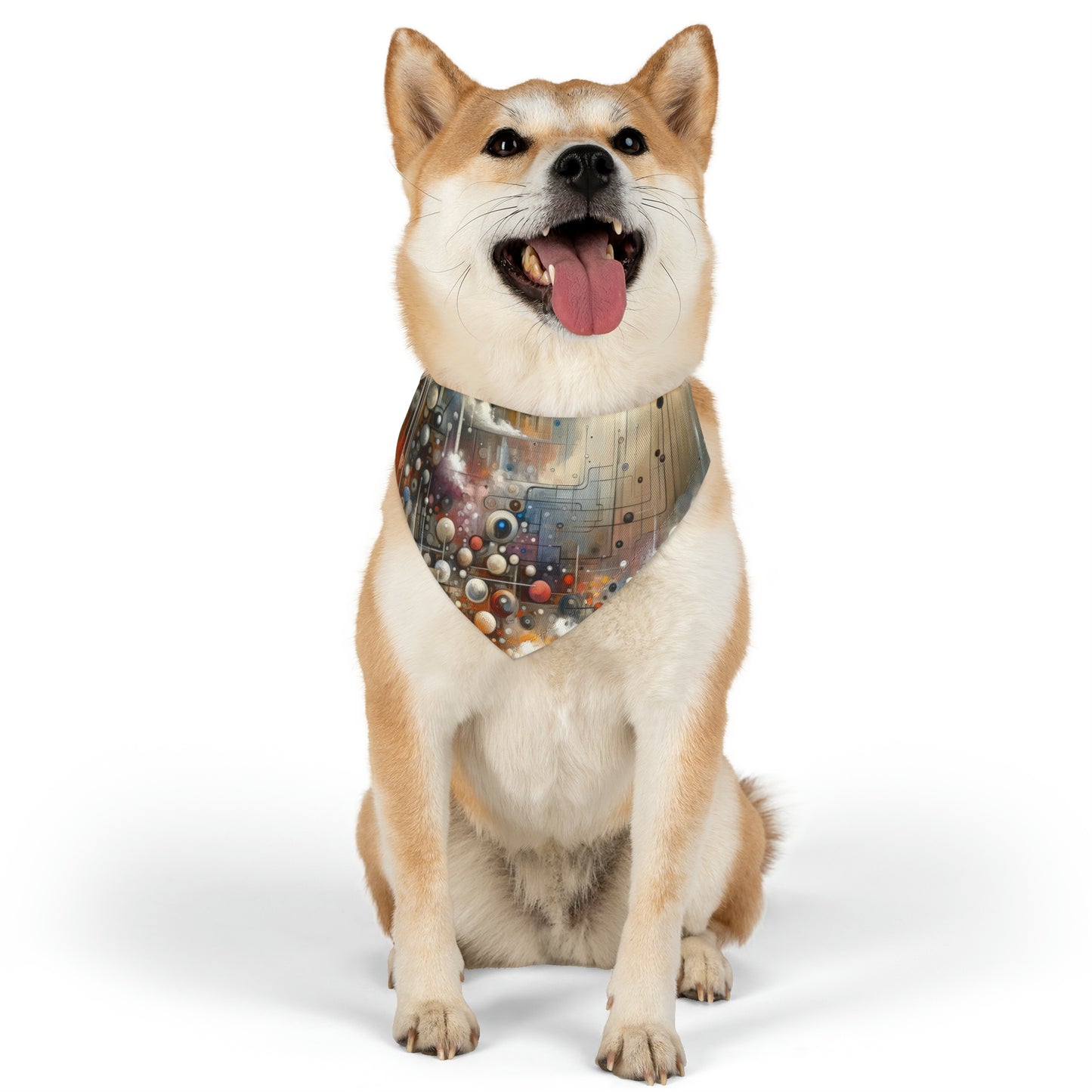 Abstract Mechanical Harmony Pet Bandana Collar