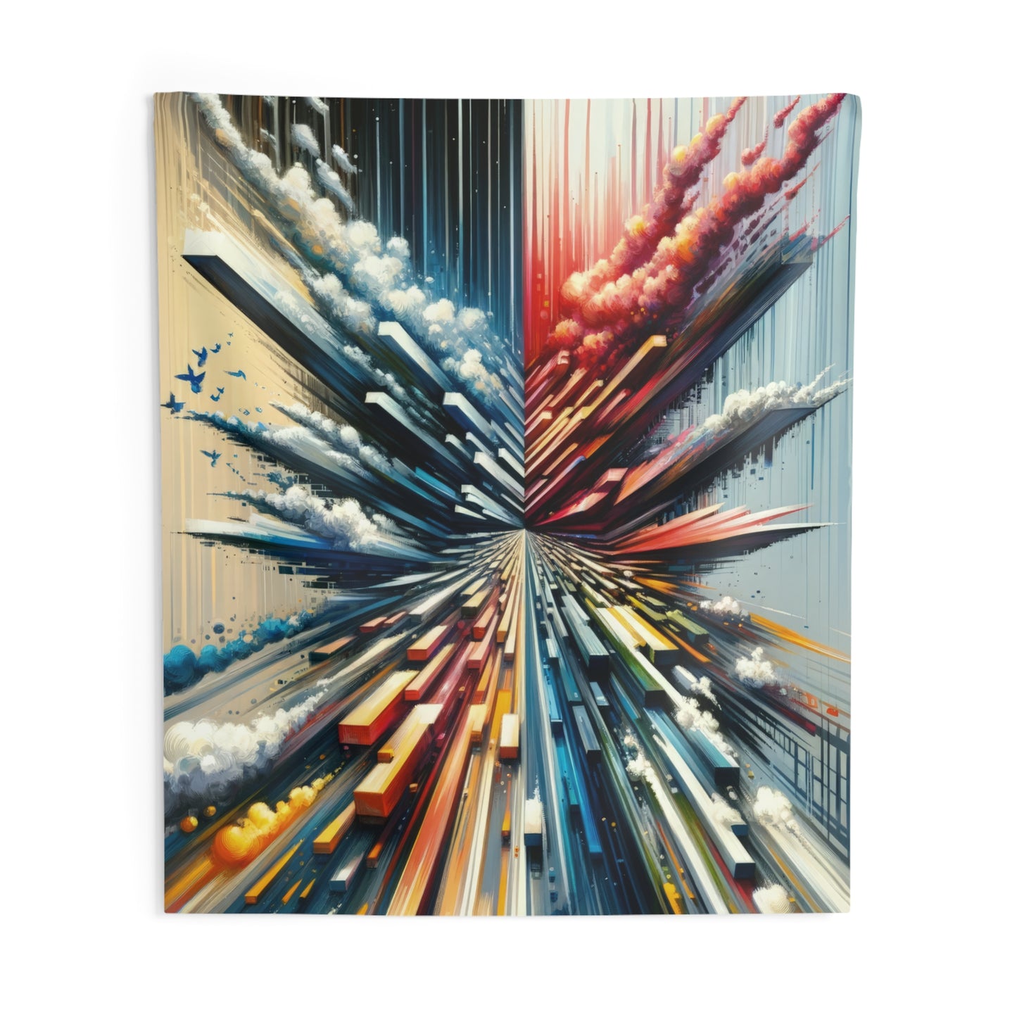 Rapid Perspective Shift Indoor Wall Tapestries