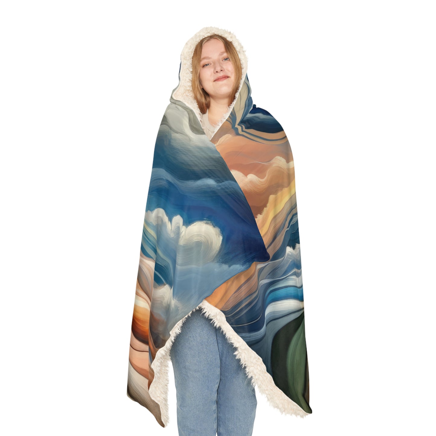 Tachism Confluence Harmony Snuggle Blanket