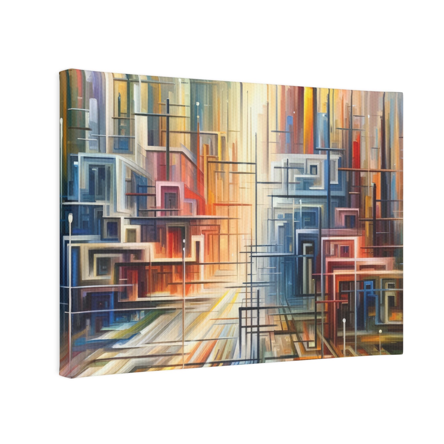 Urban Flow Interconnectedness Canvas Photo Tile