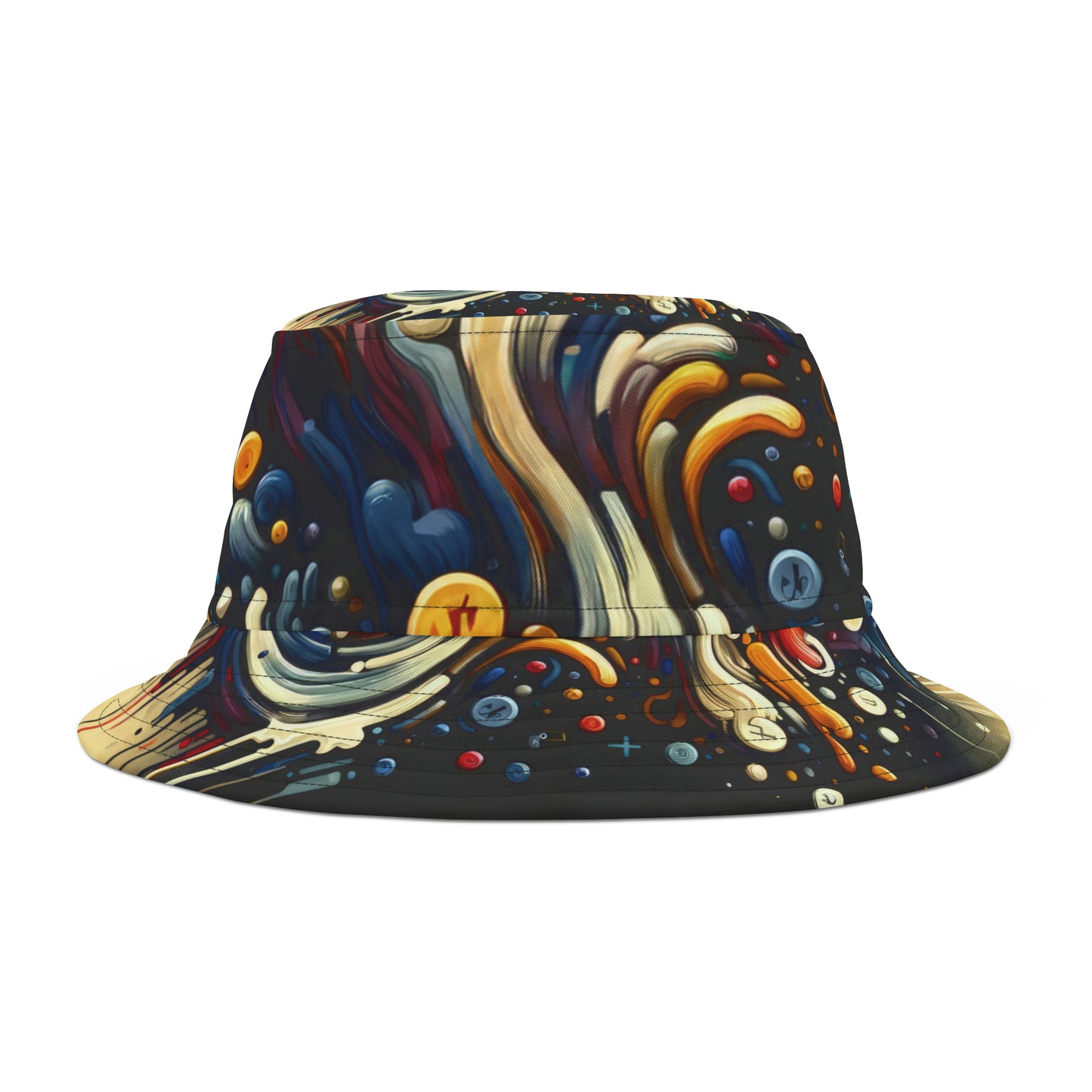 Abstract Financial Flux Bucket Hat (AOP)