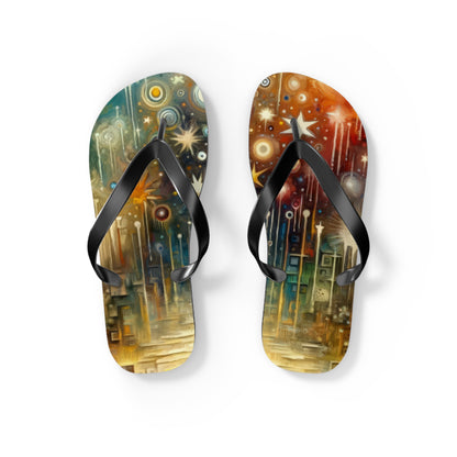 Inspiration Tachism Tribute Flip Flops